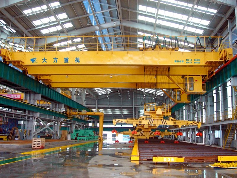 三星重工船廠--QCL電磁旋轉(zhuǎn)掛梁橋式起重機